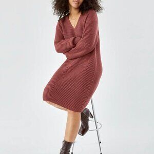 Aritzia Wilfred Seville 100% merino wool sweater dress